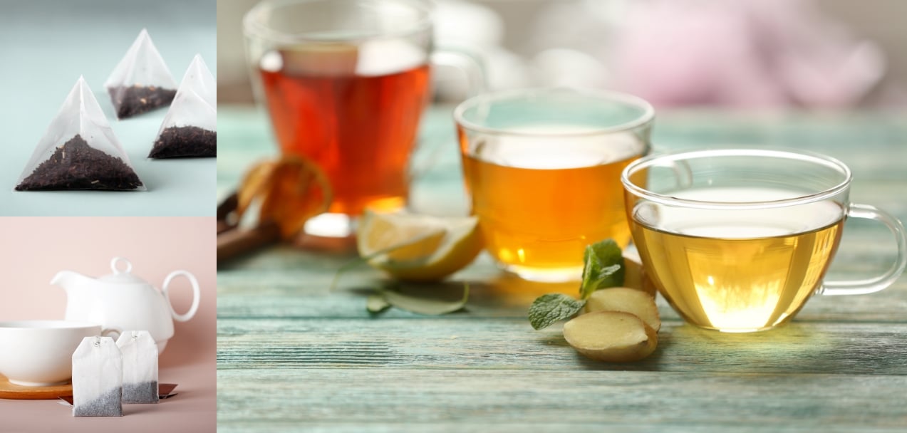 tea cups and tea bags